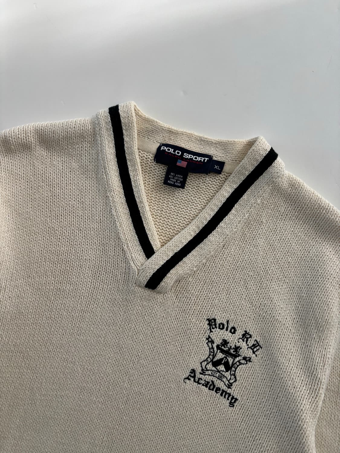 폴로스포츠 00‘s 엠브로이드 아이보리 크리켓 니트 상품이미지8