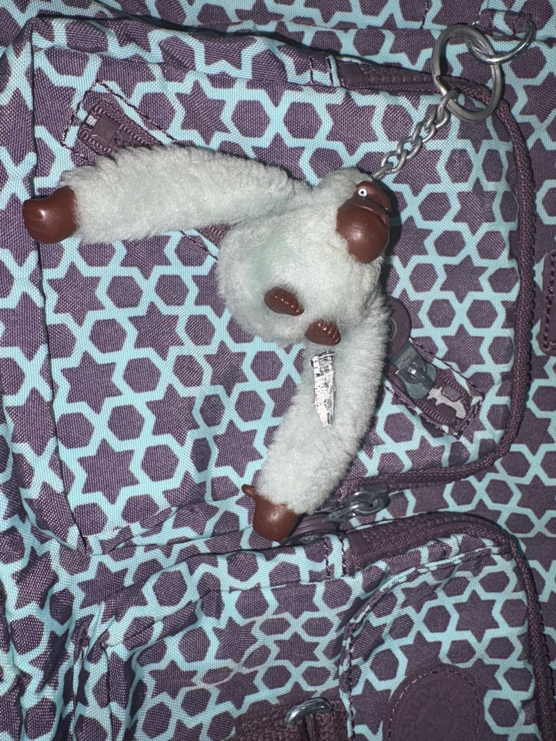 키플링 스타패턴 민트퍼플 크로스백 상품이미지5