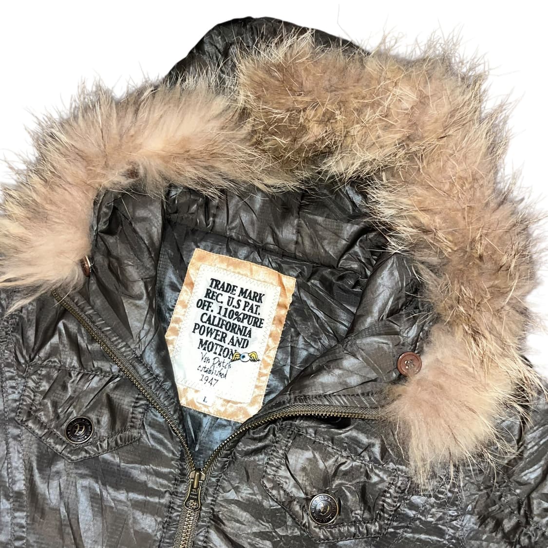 VonDutch 본더치 퍼후드 투웨이 패딩 y2k펑크갸루 상품이미지2