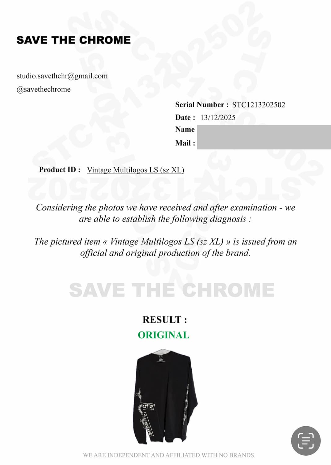 Vintage Fuck You Multilogos LS XL 상품이미지8