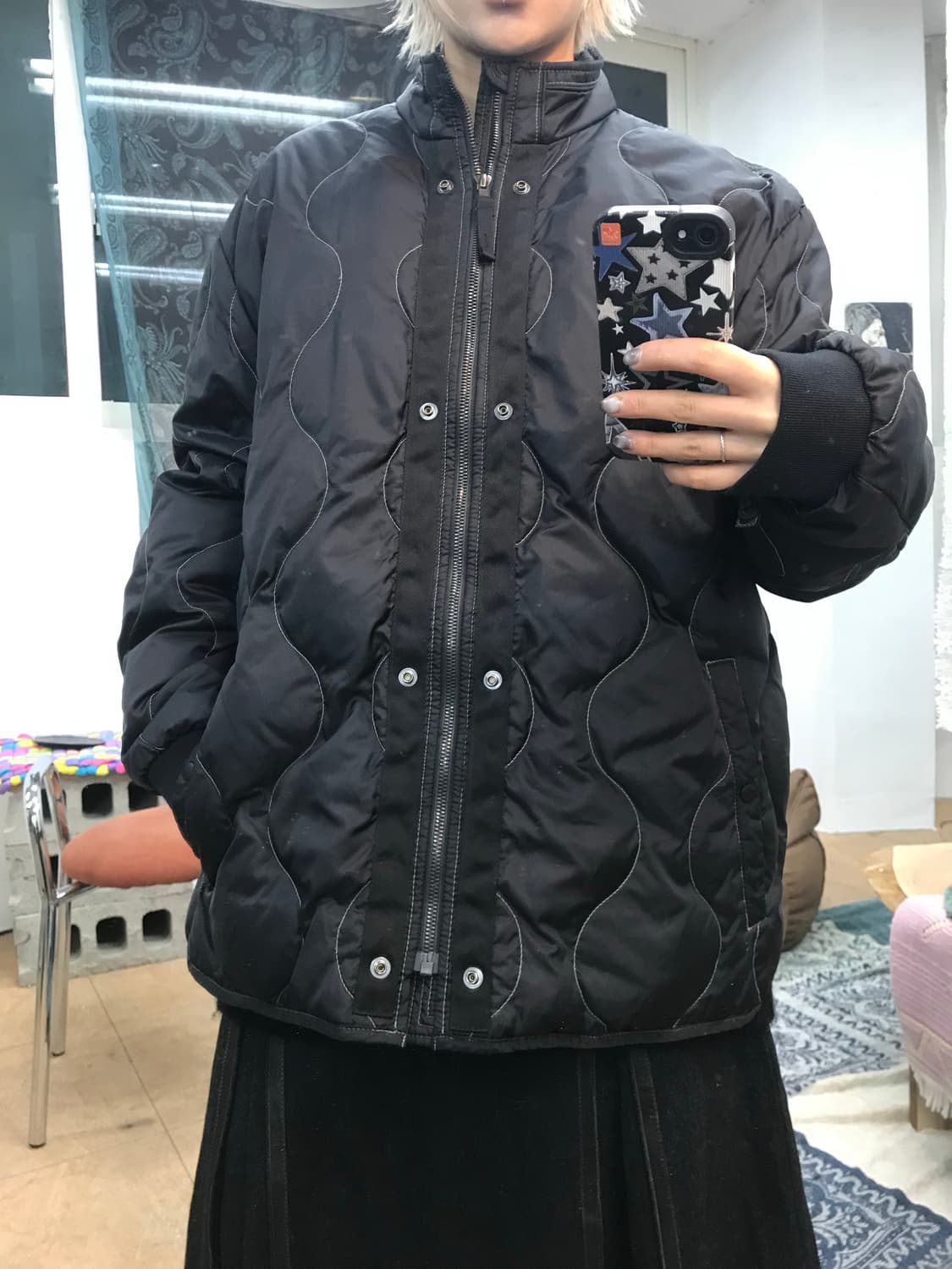 시리즈에피그램 퀼팅 스티치 구스다운 경량패딩  상품이미지2