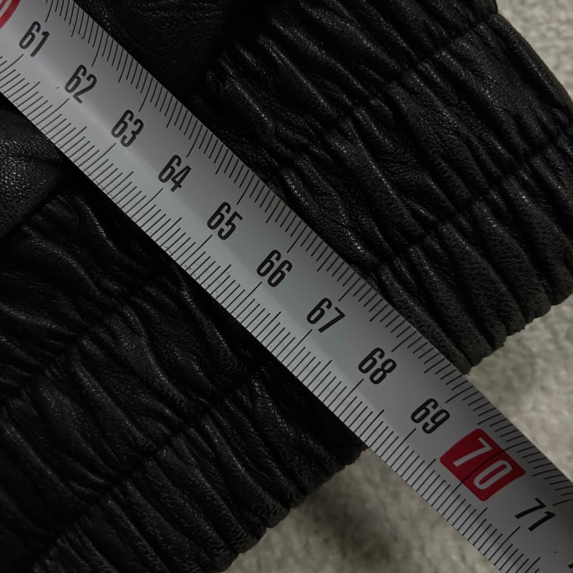 DANPOLI 블랙 가죽 이태리 봄버 자켓 100 상품이미지5