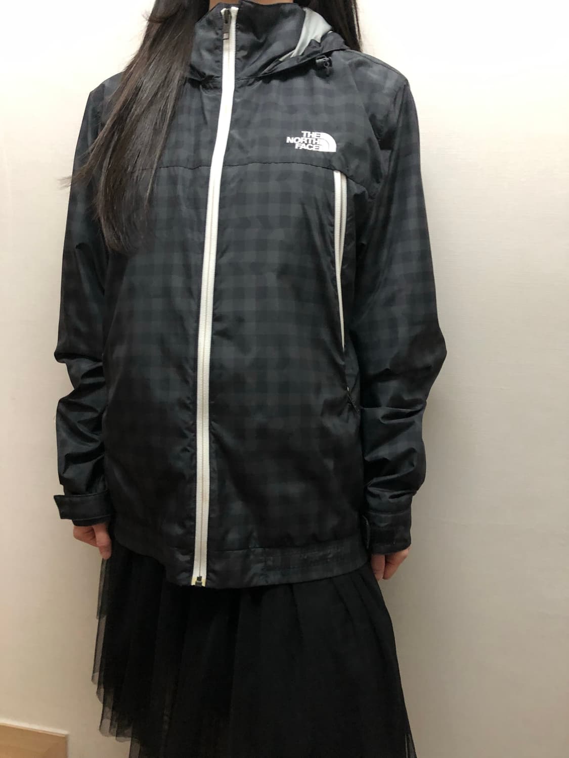 빈티지 노스페이스 체크 바람막이 상품이미지3