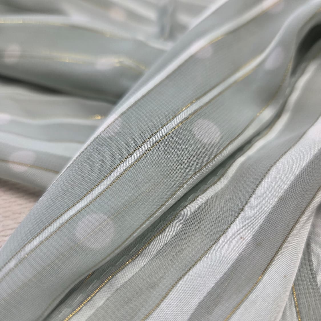 모리걸 하구미 민트 스트라이프 도트 스카프 상품이미지2