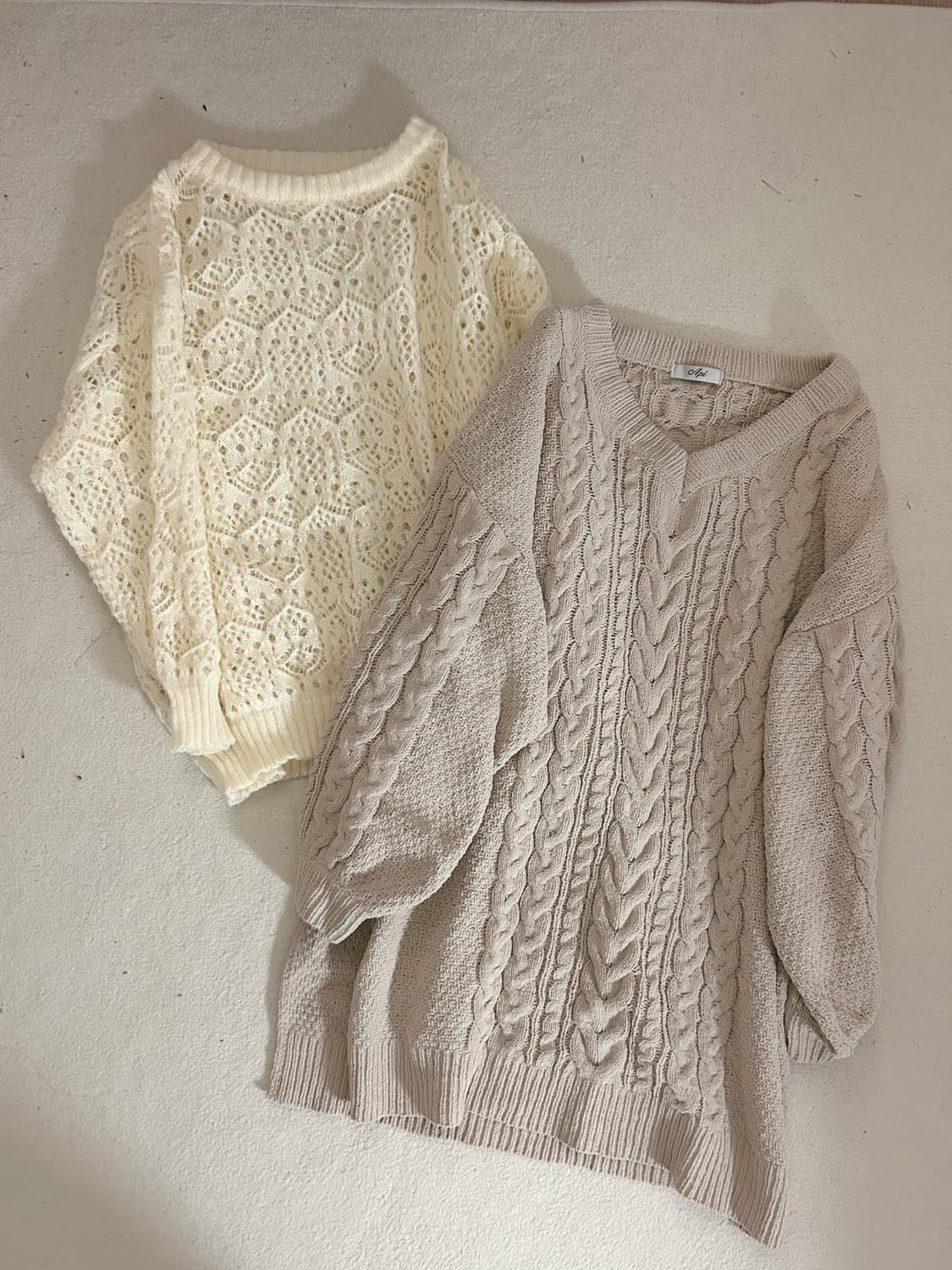 일본빈티지 하구미 사와코 사토미깔 니트 일괄 상품이미지1