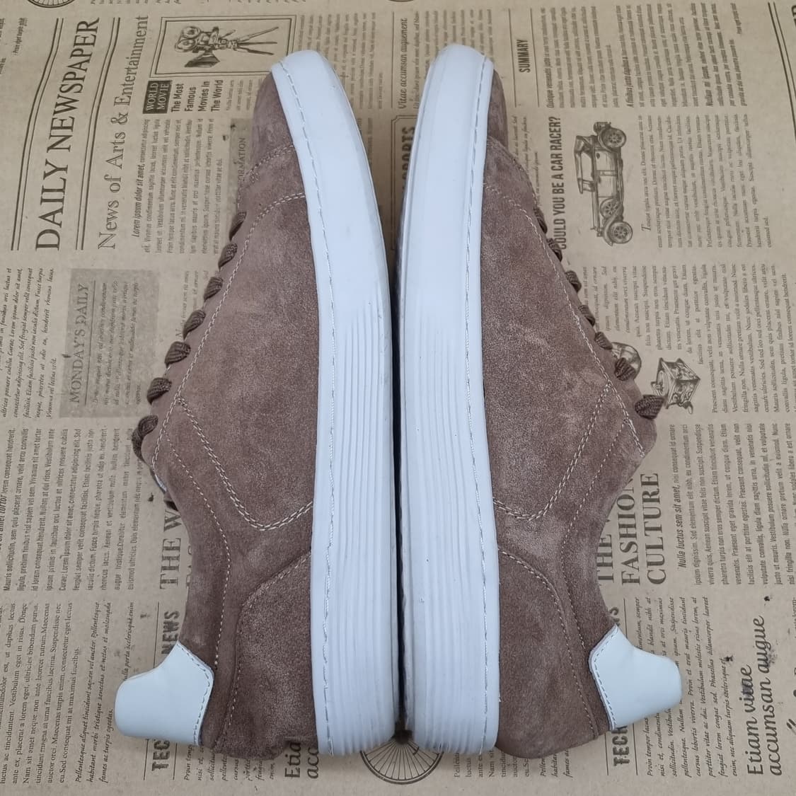 미소페 스웨이드 경량스니커즈 실사이즈275 상품이미지5