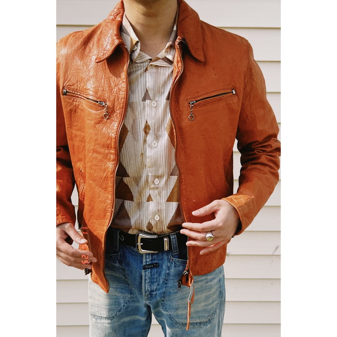 80‘s Chess King Rayon Shirts 상품이미지2