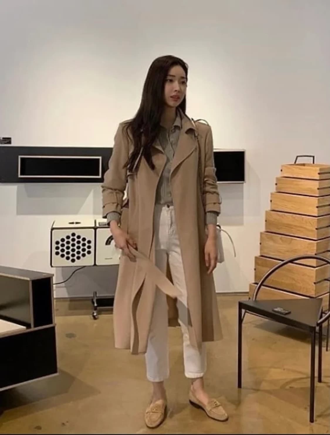 전지현,수지 착용) 프론트로우 트렌치코트 상품이미지1