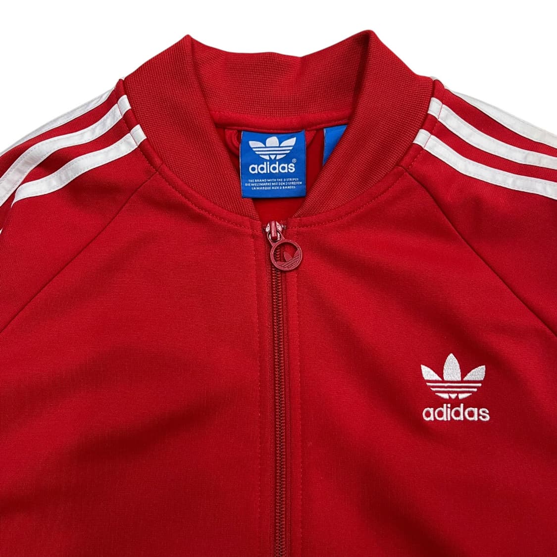 아디다스 슈퍼스타 화이트라인 레드 트랙탑 100 상품이미지5