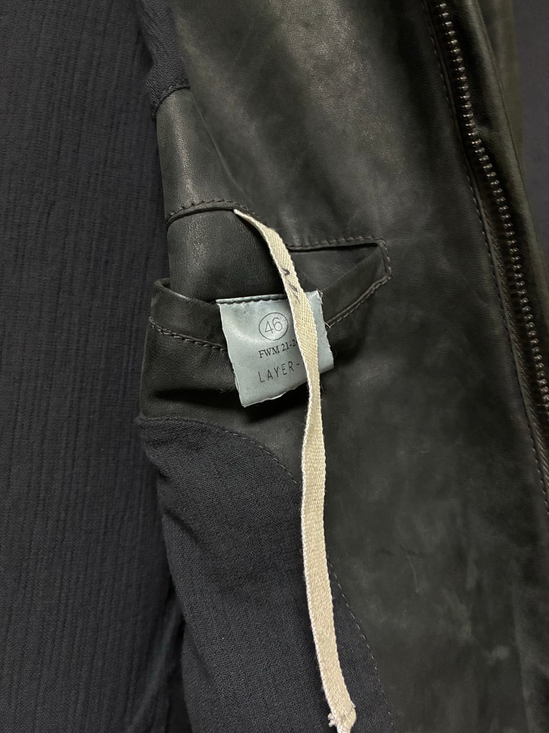 H Leather Jacket D.Grey 상품이미지9