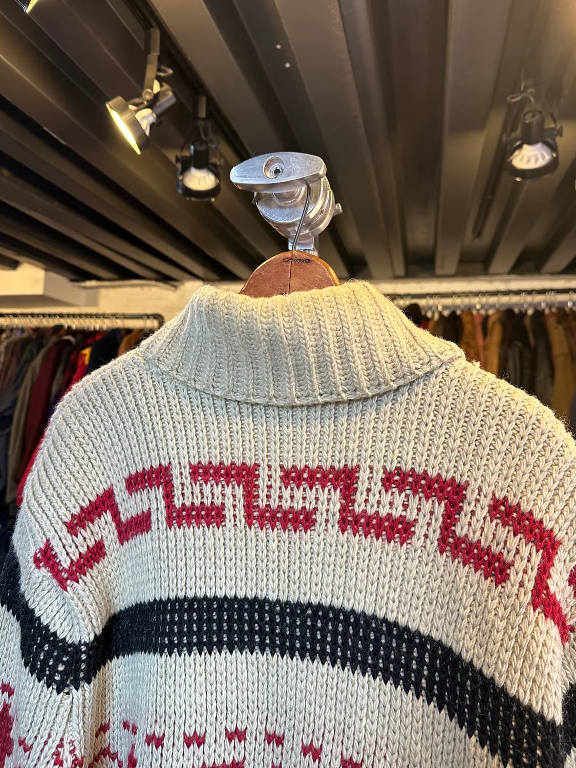 캐나다 헤비 울 코위찬 스웨터 가디건 상품이미지8