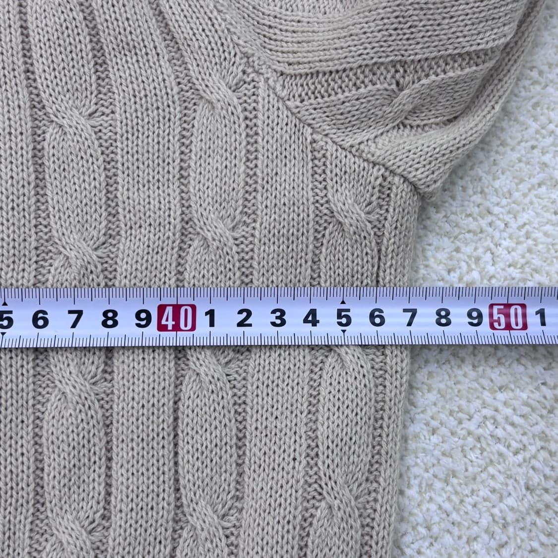 실측확인 빈티지 반팔 니트 티셔츠 0309E 상품이미지5