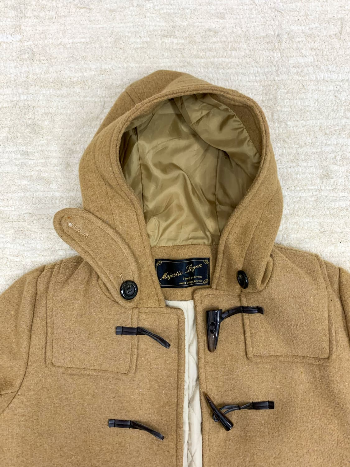 Camel Duffle Coat 상품이미지4