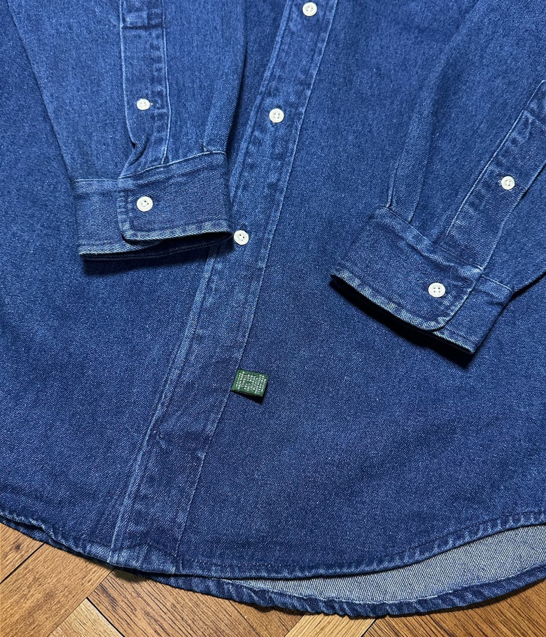 90s 폴로 컨트리 버튼다운 데님셔츠 M 상품이미지4