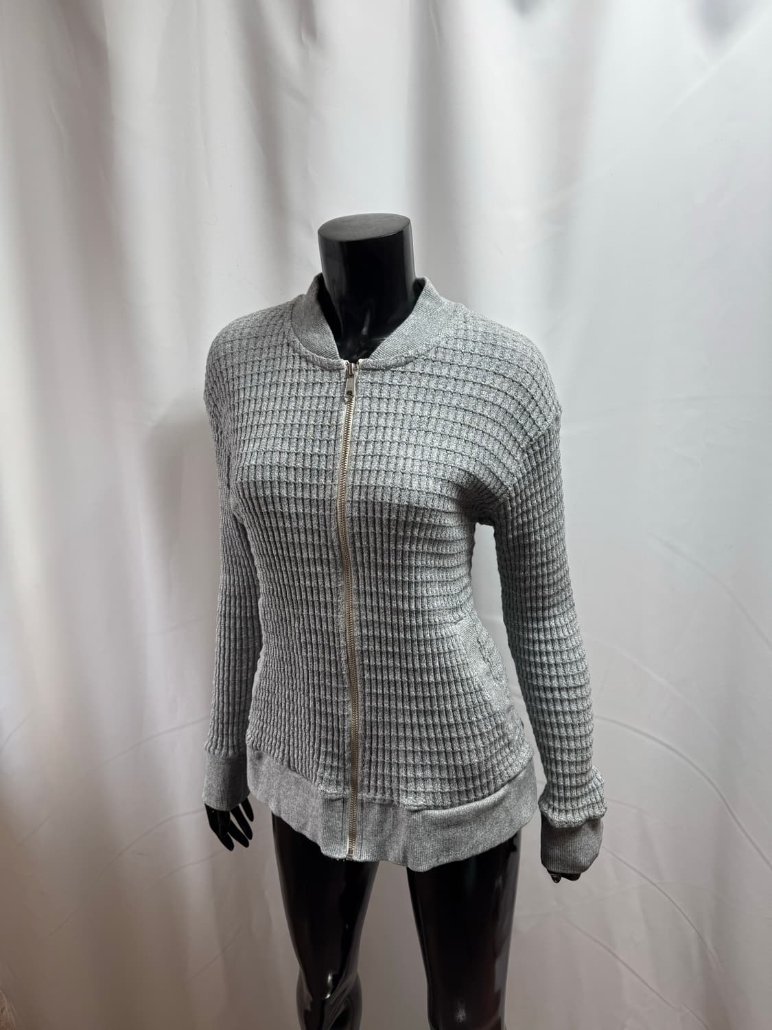 out of sight 슬림 와플 집업 상품이미지1