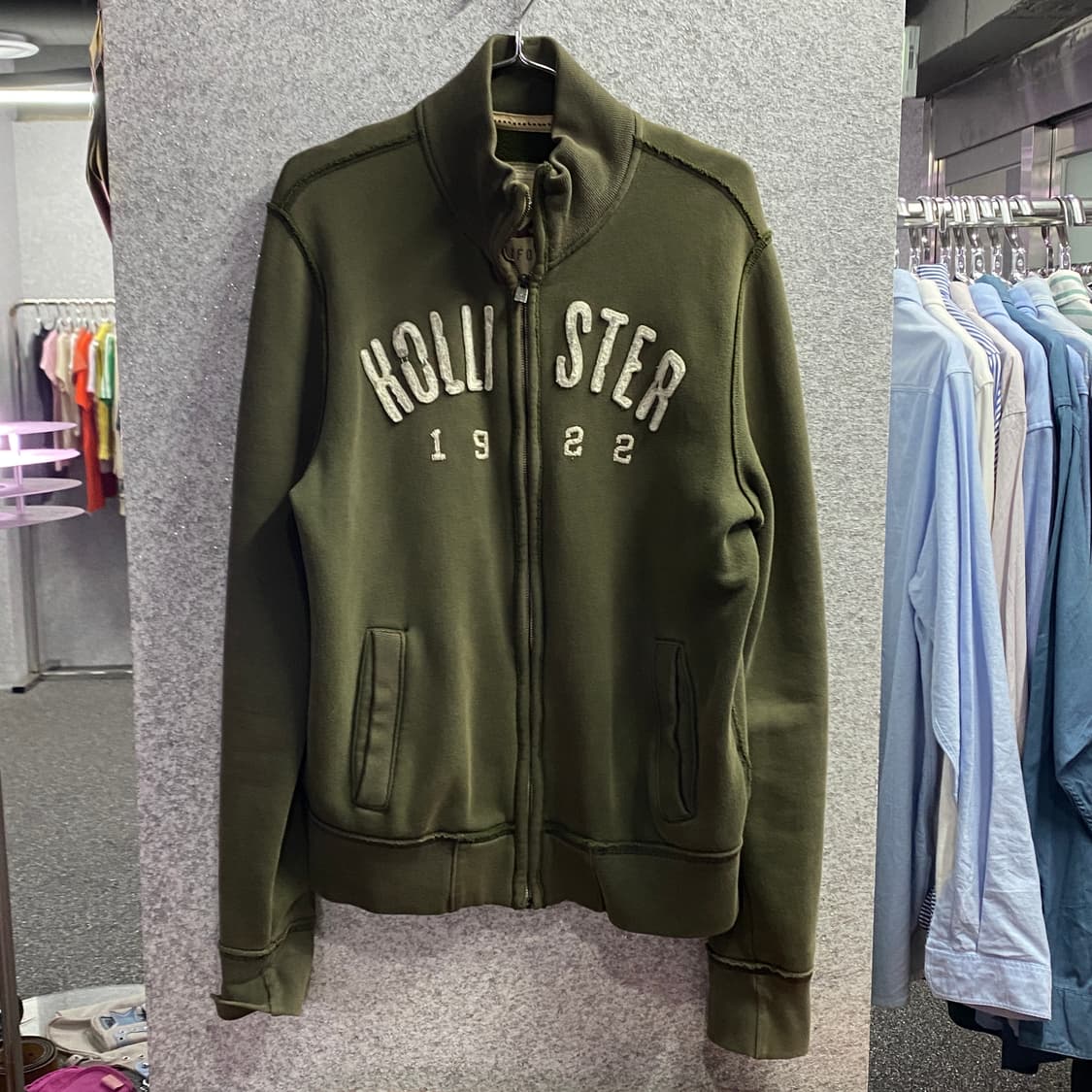 홀리스터 아치로고 1922 카키 집업 B3476 상품이미지2