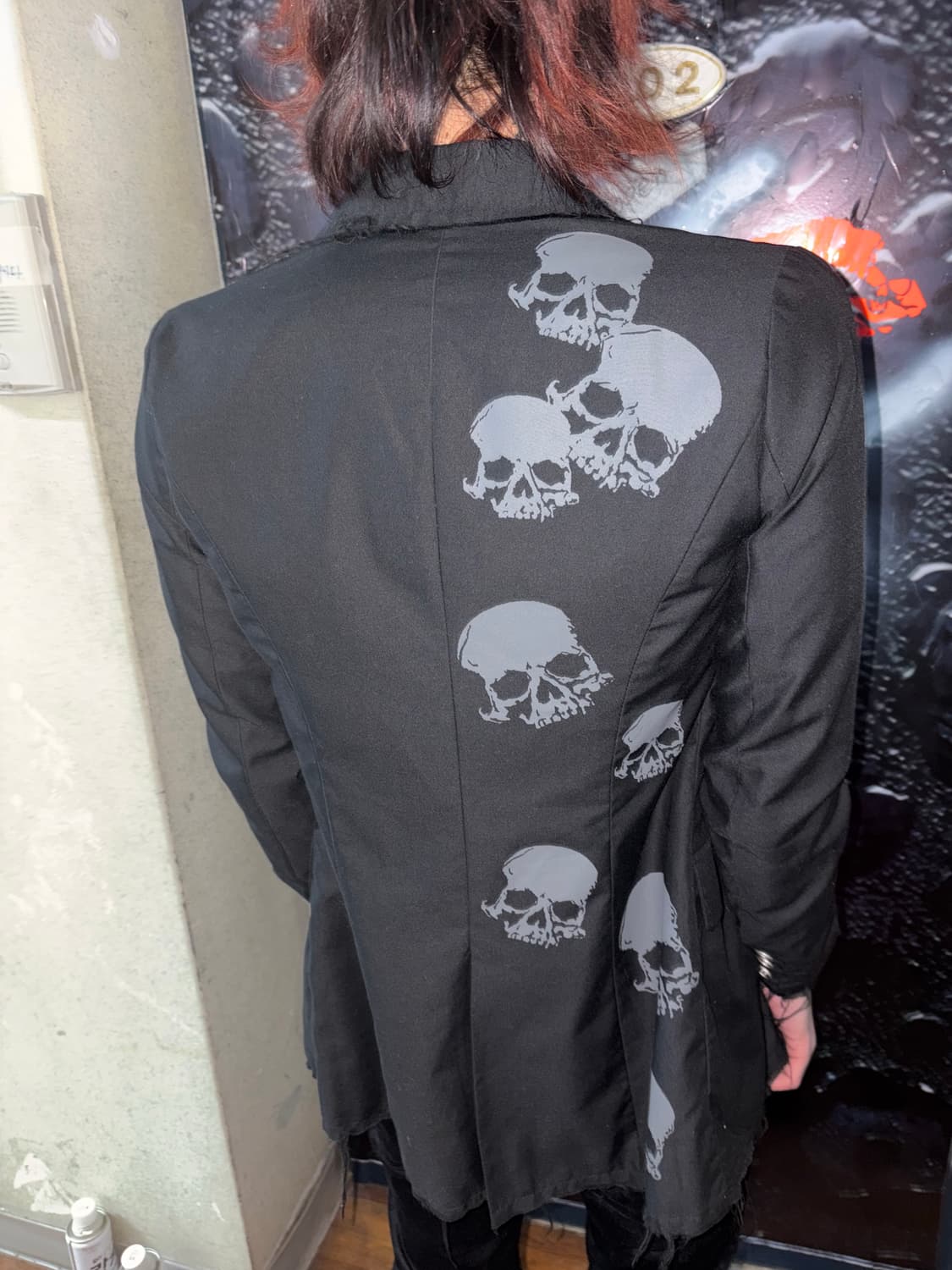 Glad news skull print detail jacket 상품이미지10