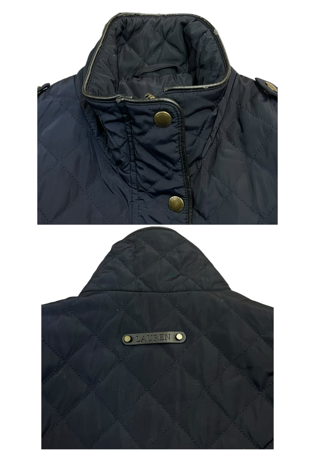 랄프로렌 퀄팅 후드 자켓 네이비 XS  #csz2135 상품이미지6