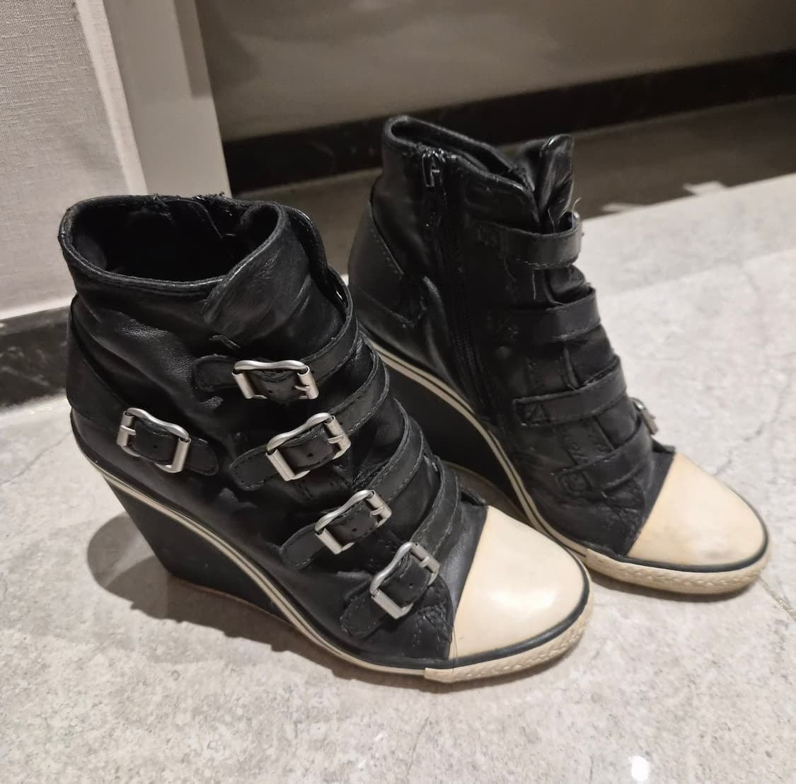 ash 아쉬 레더 웨지힐 스니커즈 36 상품이미지2