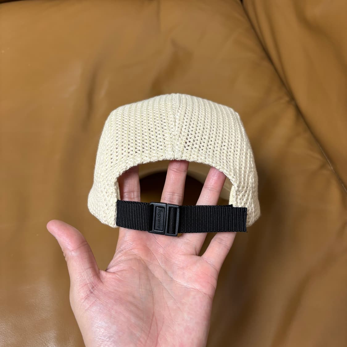 Supreme 슈프림 스트링 메쉬 네츄럴 캠프캡 모자 (Natural) 상품이미지7