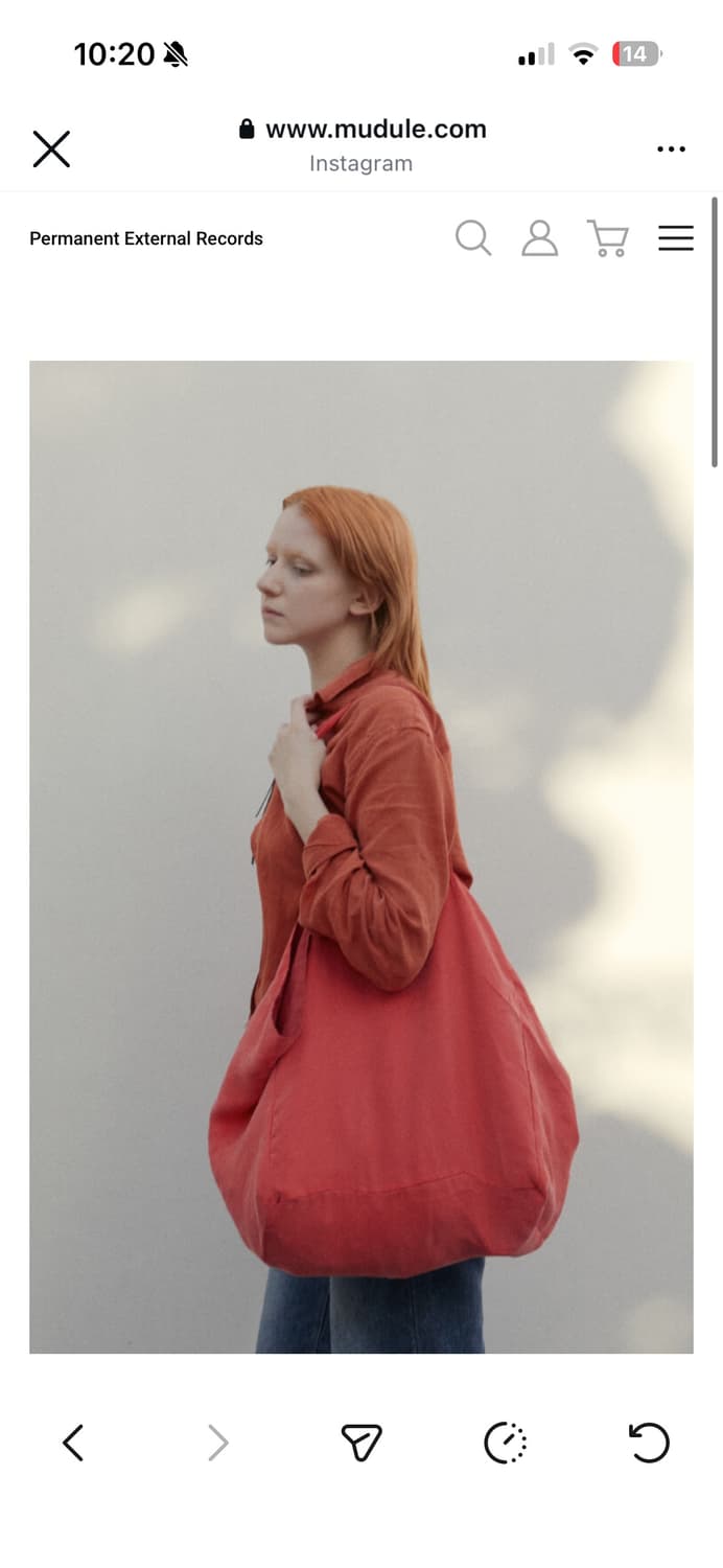 머듈 라운지 백(reversible) red 상품이미지1