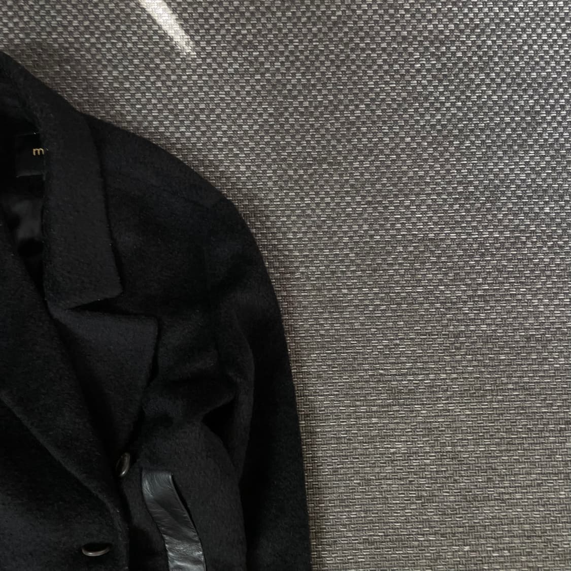 MAJE 블랙 더블 미디 코트 상품이미지3