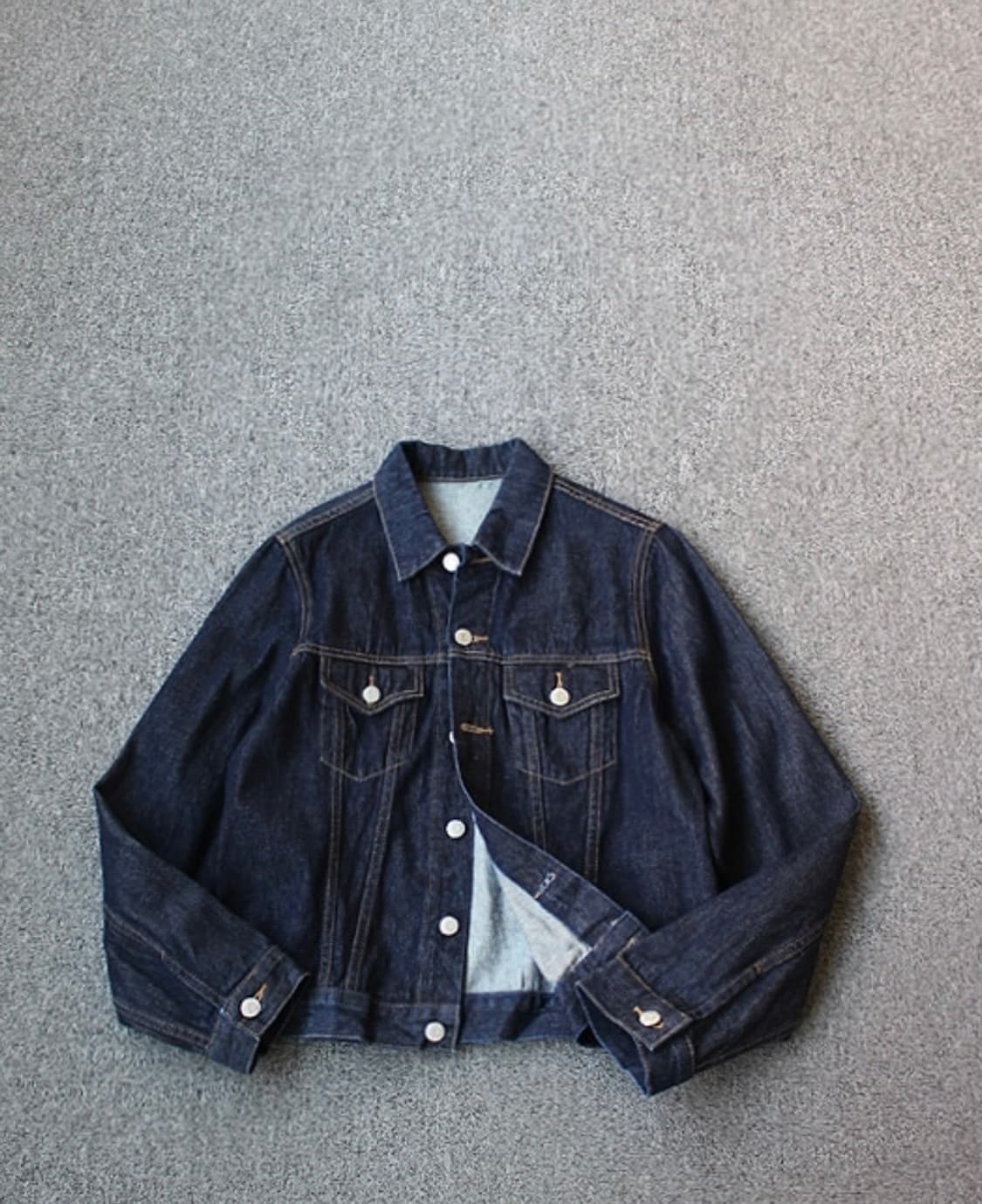생지 데님 트러커 자켓 상품이미지1