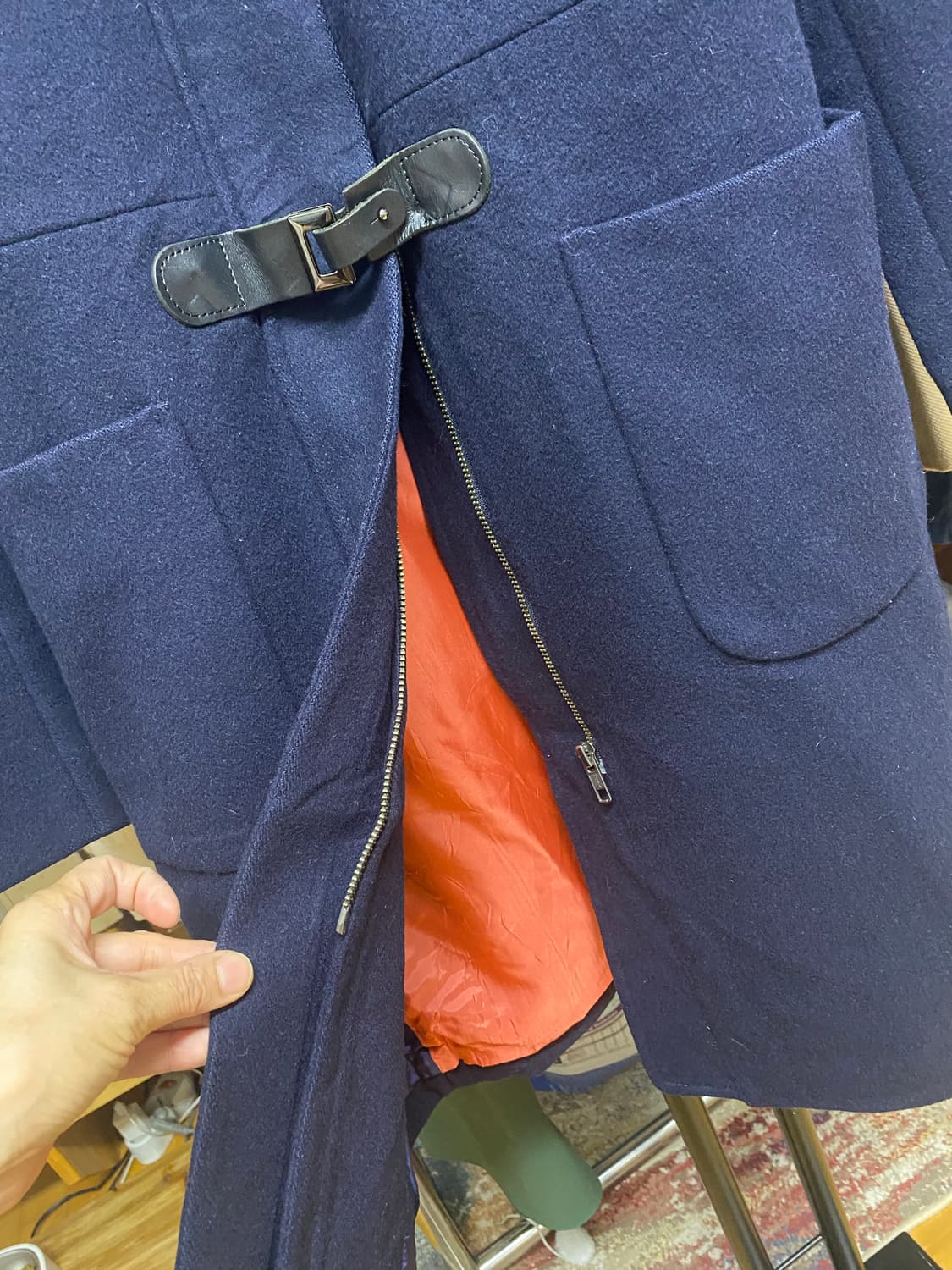 Paul Smith 네이비 떡볶이 코트 상품이미지6