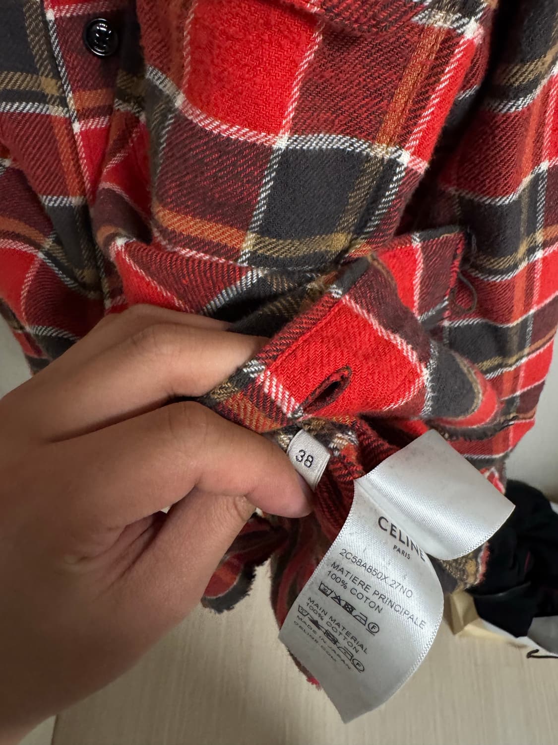 Celine check shirt 상품이미지3