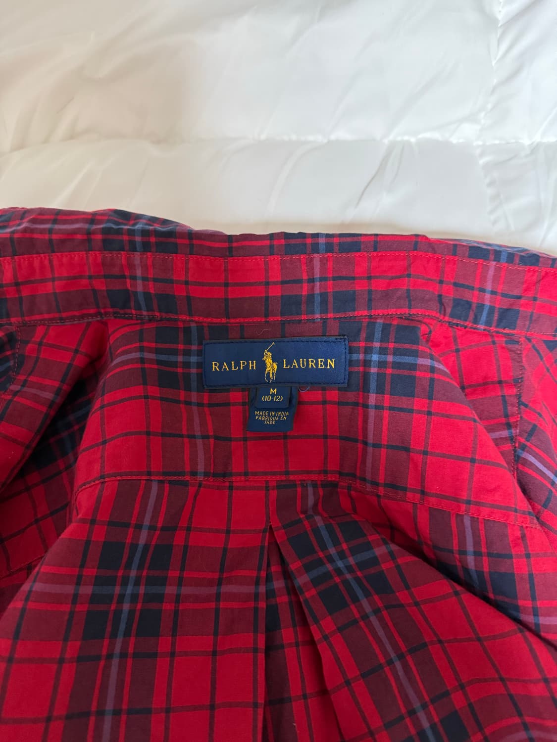 폴로 레드 체크셔츠  상품이미지1