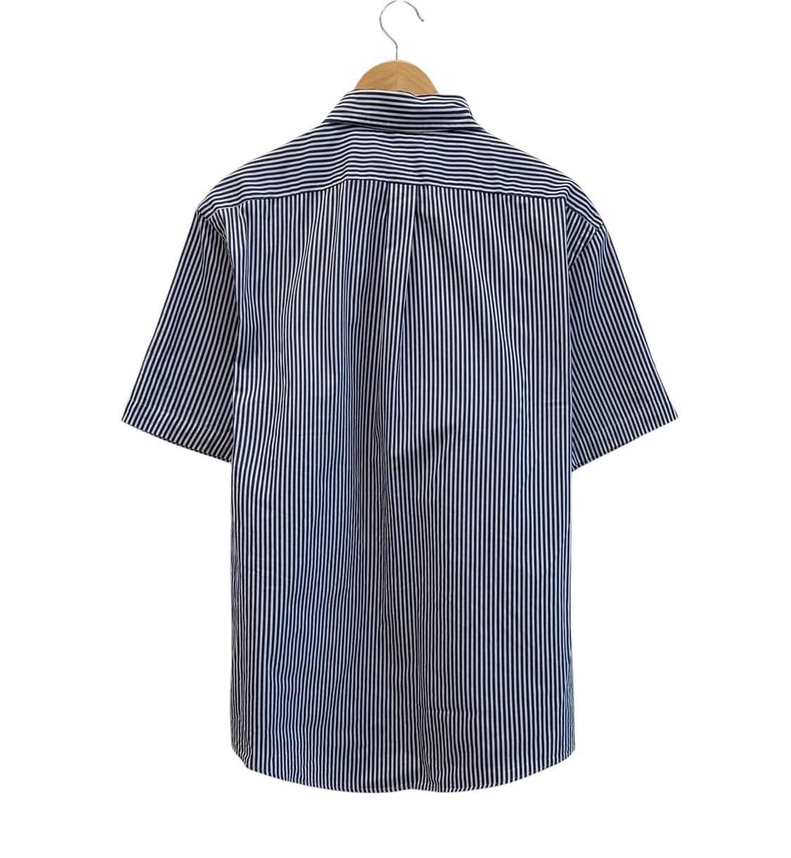 폴로 QR신형 줄무늬 반팔 셔츠 화이트 &네이비 (XL) 상품이미지7