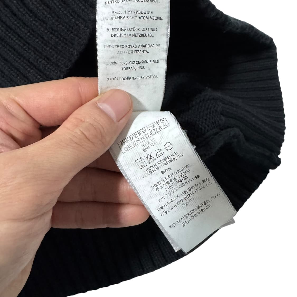 신형 폴로 랄프로렌 블랙 꽈배기 면니트 상품이미지3