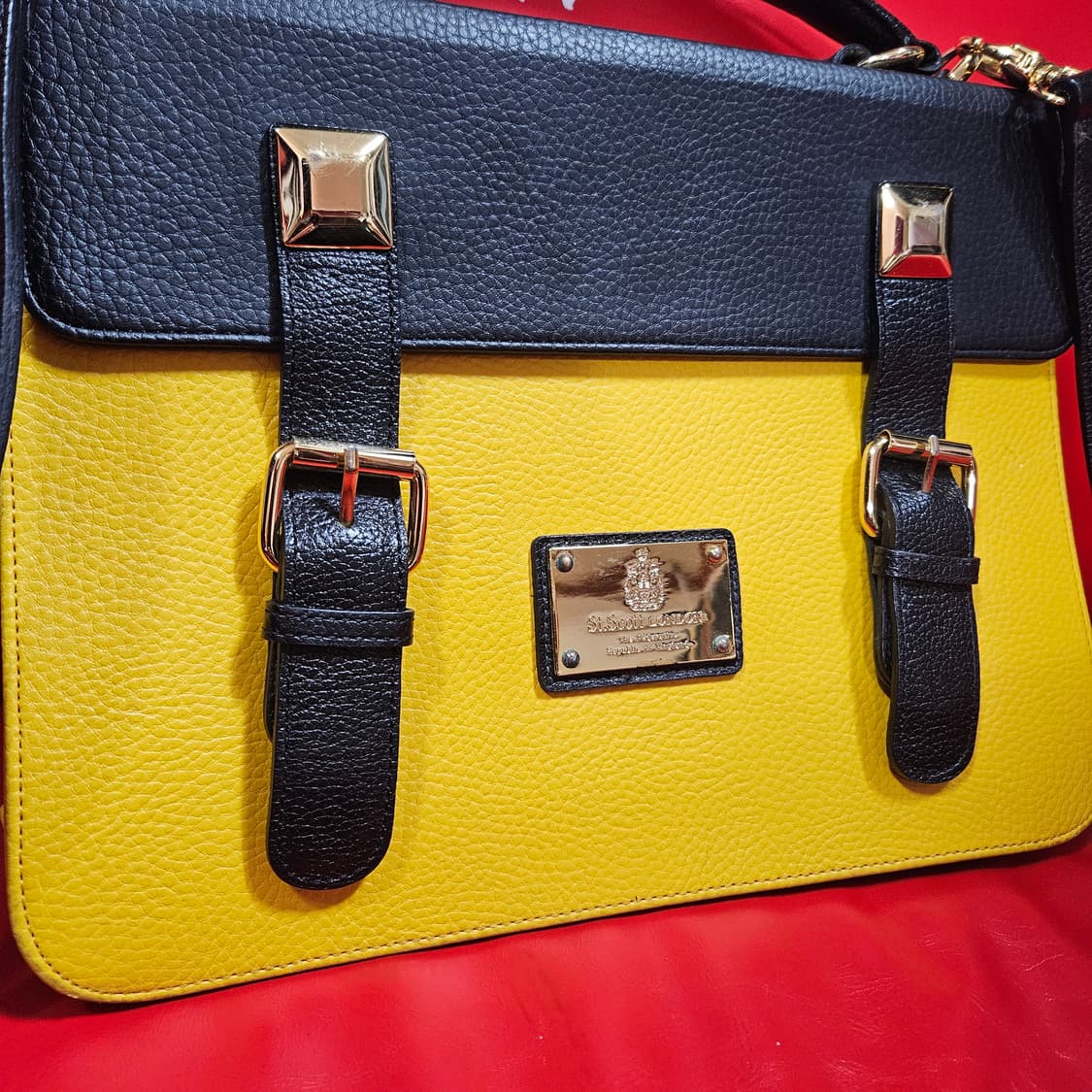 세인트스코트 컬러블럭 사첼백 상품이미지2