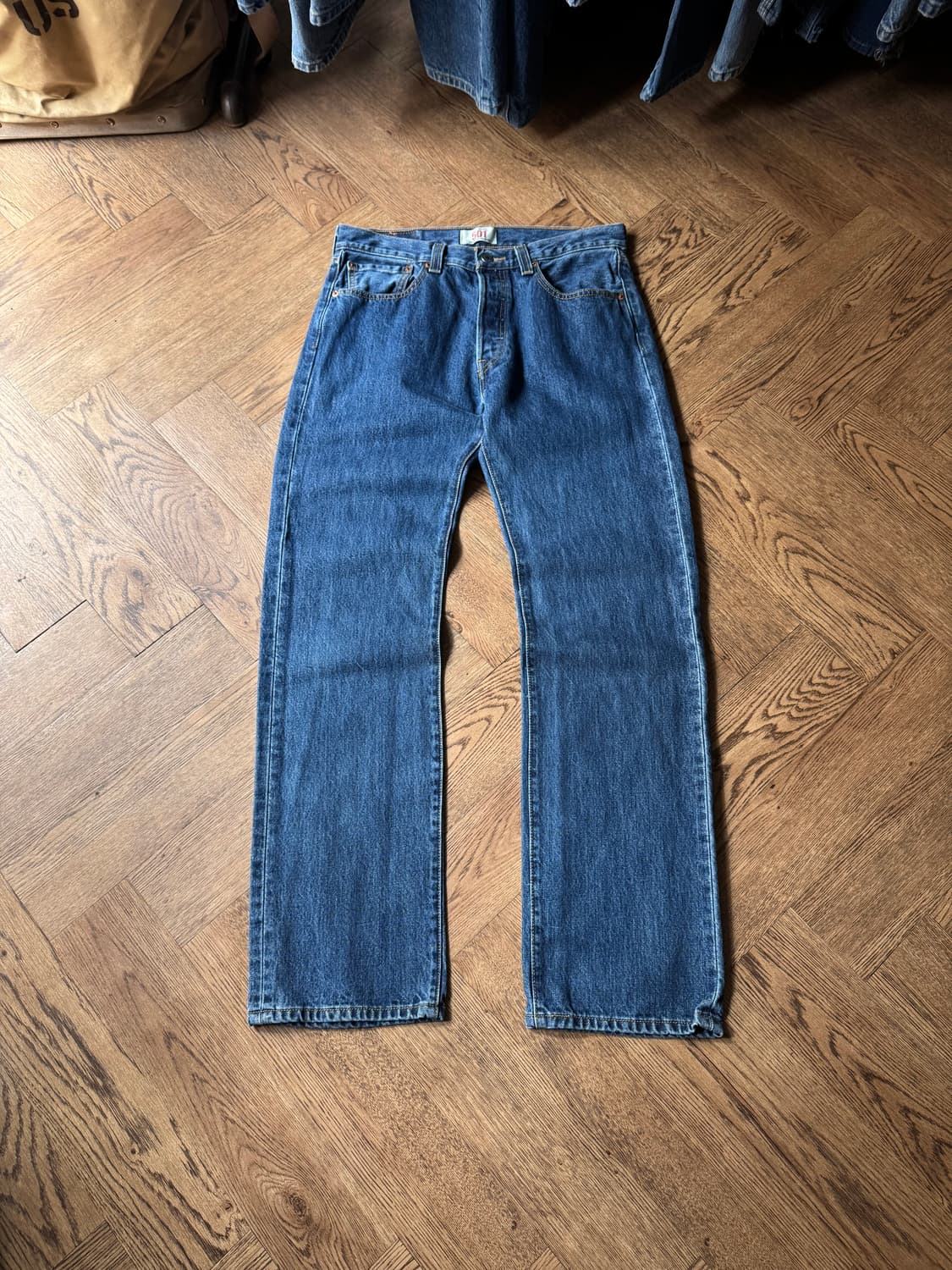 [32]00's 리바이스 501 멕시코제 빈티지 워싱 데님 팬츠 상품이미지4