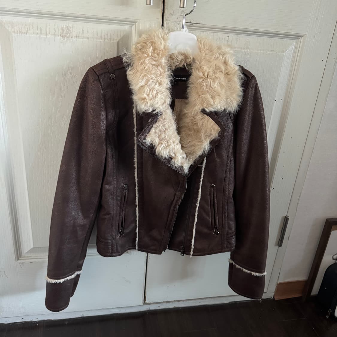 Vintage Fur Lather Jacket 상품이미지3