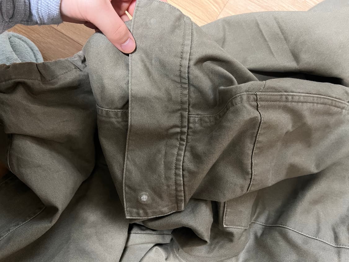 노운 워시드 카고 팬츠 카키(0) 상품이미지3