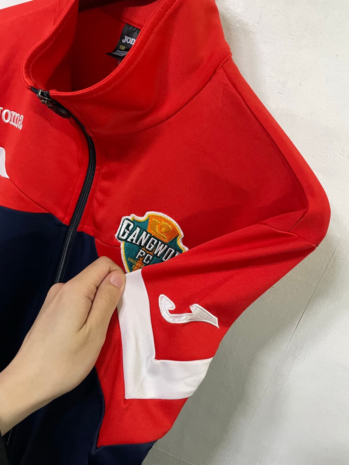 강원FC 유니폼 져지 트랙탑 자켓 100 사이즈 2017 joma 상품이미지5