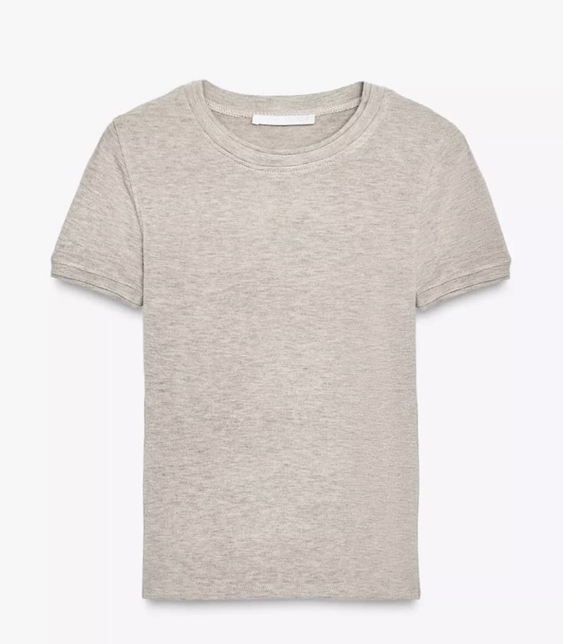 ZARA 자라 소프트 베이직 티셔츠 베이지 오트밀 상품이미지3