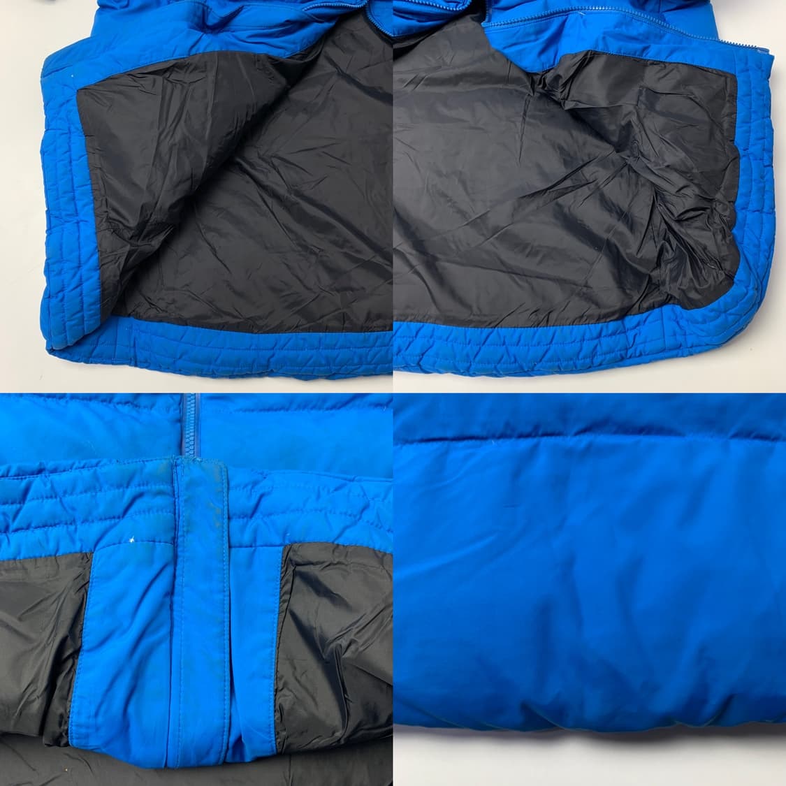 [중고] 데상트 스위스 덕다운 벤치 파카 롱패딩 블루 상품이미지9
