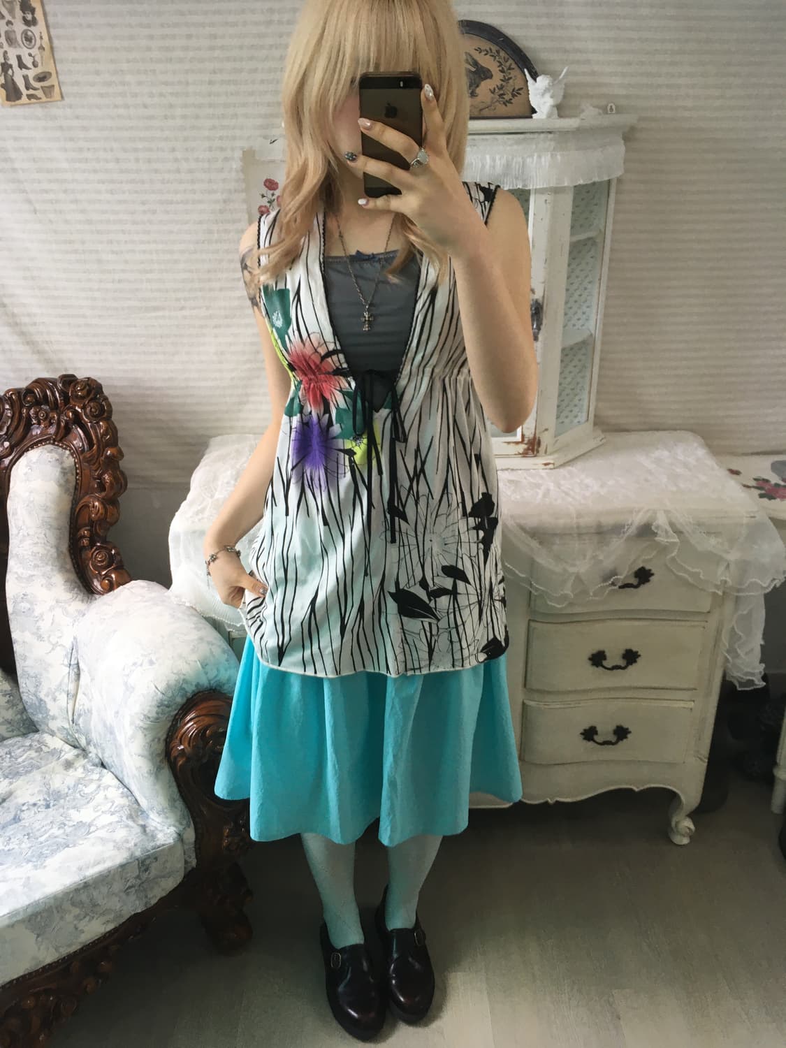 Scolar 오리엔탈 컷아웃 슬리브리스 상품이미지5