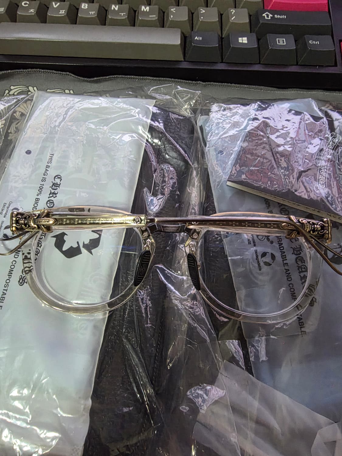 크롬하츠 SAC 삭 클리어 실버 안경 상품이미지7