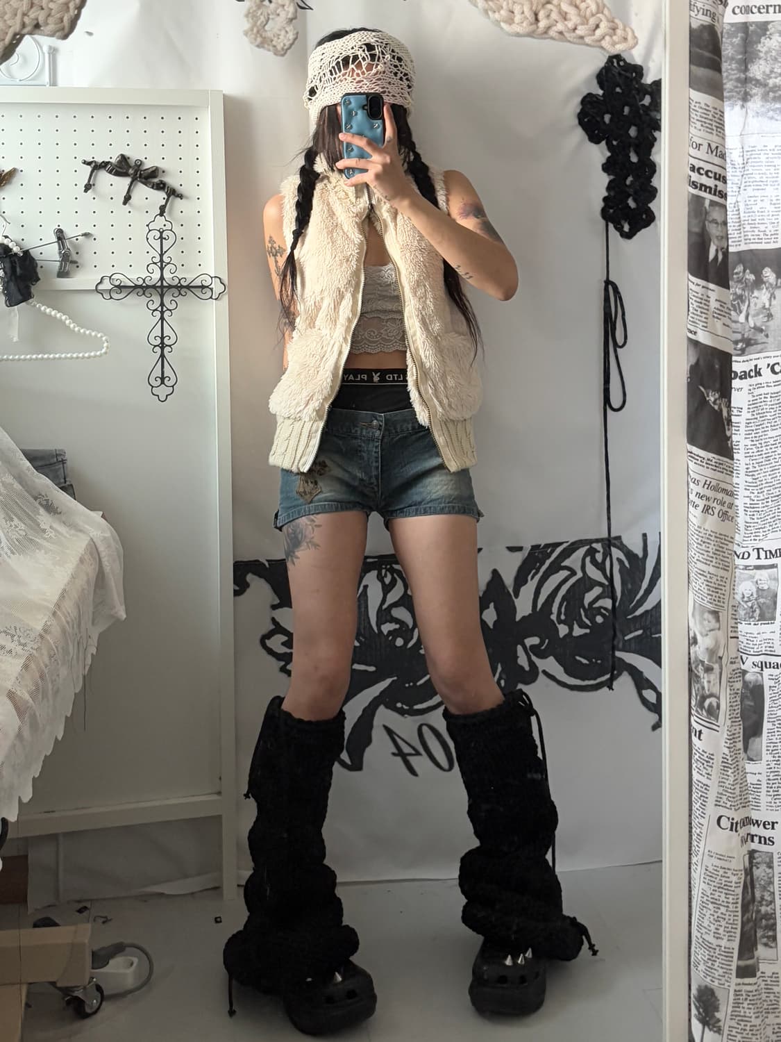 • Ivory Two-Way Fur Vest  상품이미지4