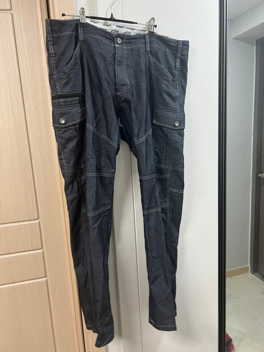 [41인치] 디키즈 스트라이프 워크 팬츠 상품이미지1