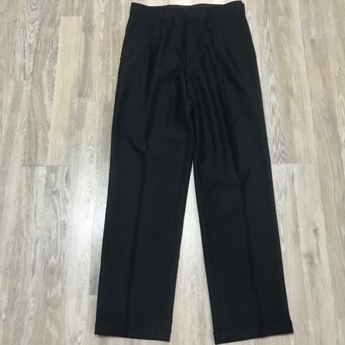 세미 와이드 슬랙스 29사이즈 블랙 상품이미지1