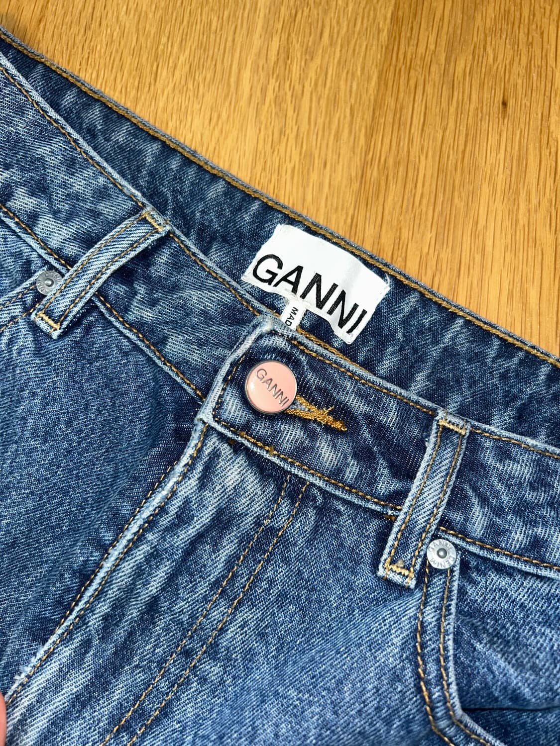 가니 Betzy Cropped 데님 청바지 GANNI 상품이미지3