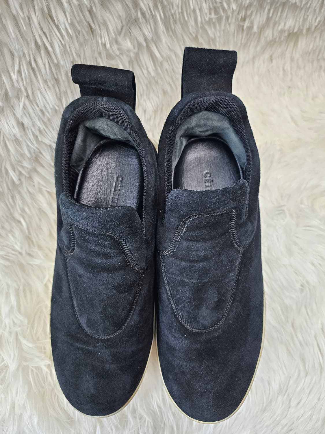 셀린느 블랙 스웨이드 슬립온 스니커즈 240(38) 상품이미지2