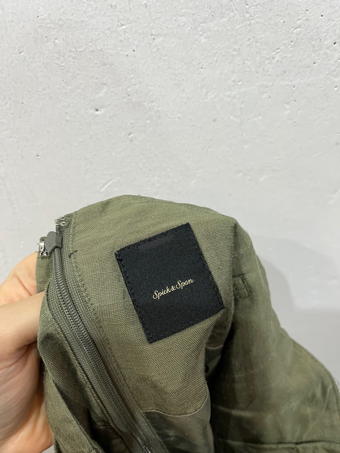 spickandspan JPN 린넨 블렌드 벨티드 스커트 상품이미지5