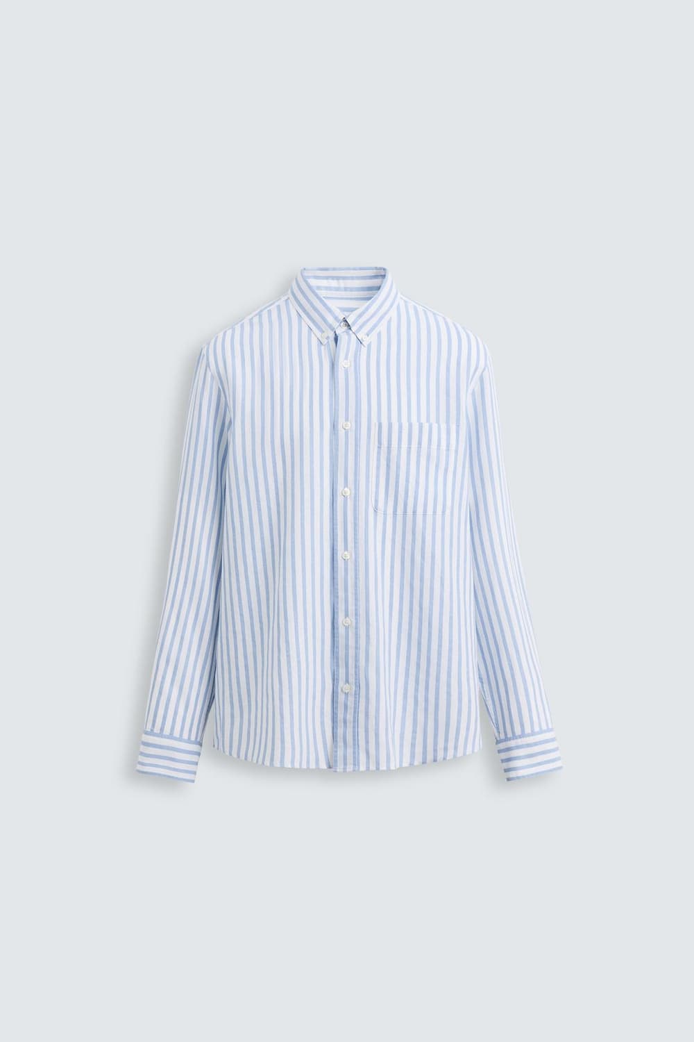 [L] 자라 린넨 스트라이프 셔츠 상품이미지7