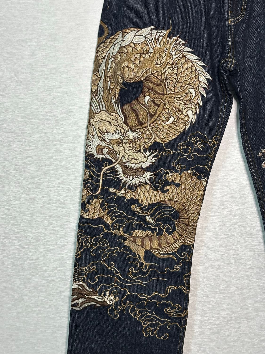 카라쿠리 타마시•스이/ 용호상박 인디고 데님 (새상품) 상품이미지3