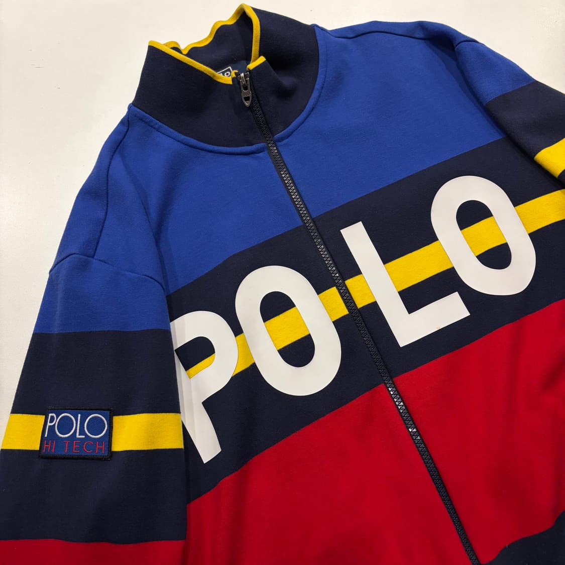 [L] 폴로랄프로렌 빅로고 하이테크 집업 자켓 컬러블록 C619 상품이미지3